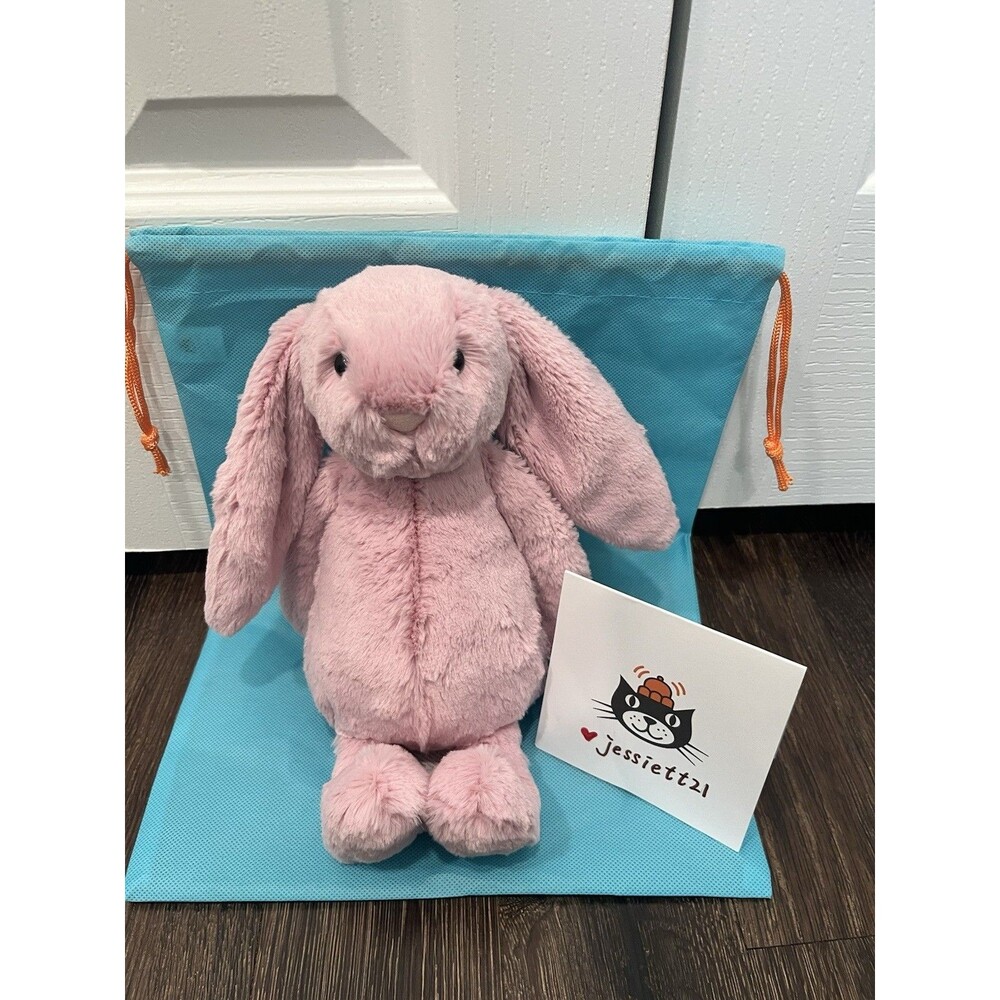 Jellycat Bashful Tulip Pink Bunny 12.2" MEDIUM 100% Authentic NWT US SHIP FAST